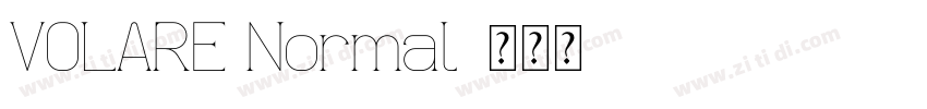 VOLARE Normal字体转换